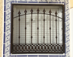 Metal Single window nr 2 home security in Murcia by Eriks Metal Work