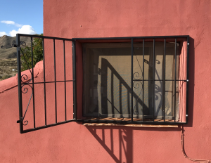 Metal Fire-escape window nr 6 home security in Murcia by Eriks Metal Work