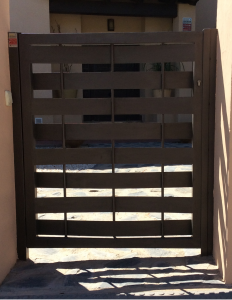 Metal Single Gate nr 28 home security in Murcia by Eriks Metal Work