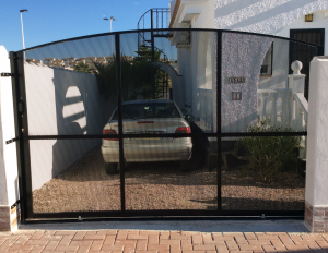 Metal Double gates nr 2 home security in Murcia by Eriks Metal Work