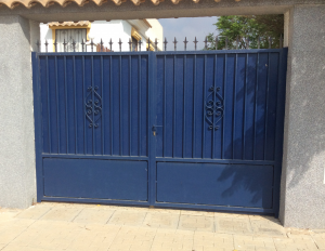Metal Double gates nr 15 home security in Murcia by Eriks Metal Work