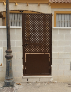 Metal Single Gate nr 4 home security in Murcia by Eriks Metal Work