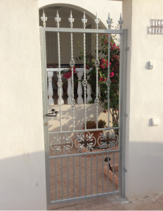 Metal Single Gate nr 17 home security in Murcia by Eriks Metal Work