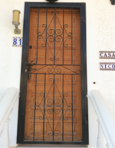 Metal Single doors nr 1 home security in Murcia by Eriks Metal Work