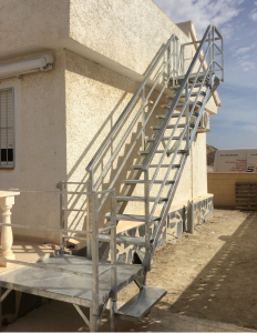 Metal Straight stairs nr 2 home security in Murcia by Eriks Metal Work