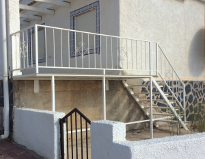 Metal Cornered stairs nr 1 home security in Murcia by Eriks Metal Work