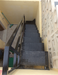 Metal Cornered stairs nr 5 home security in Murcia by Eriks Metal Work