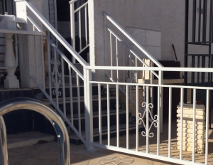 Metal Straight stairs nr 4 home security in Murcia by Eriks Metal Work