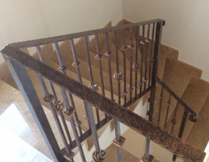 Metal Stair railings nr 3 home security in Murcia by Eriks Metal Work