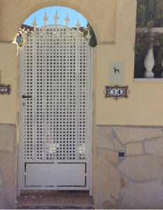 Metal Single Gate nr 31 home security in Murcia by Eriks Metal Work