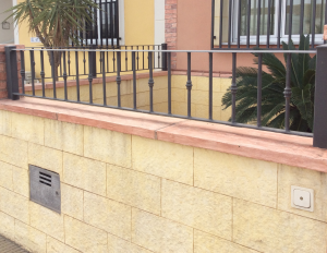 Metal Fence railings nr 16 home security in Murcia by Eriks Metal Work