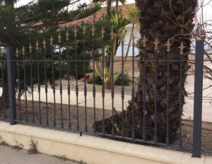 Metal Fence railings nr 17 home security in Murcia by Eriks Metal Work